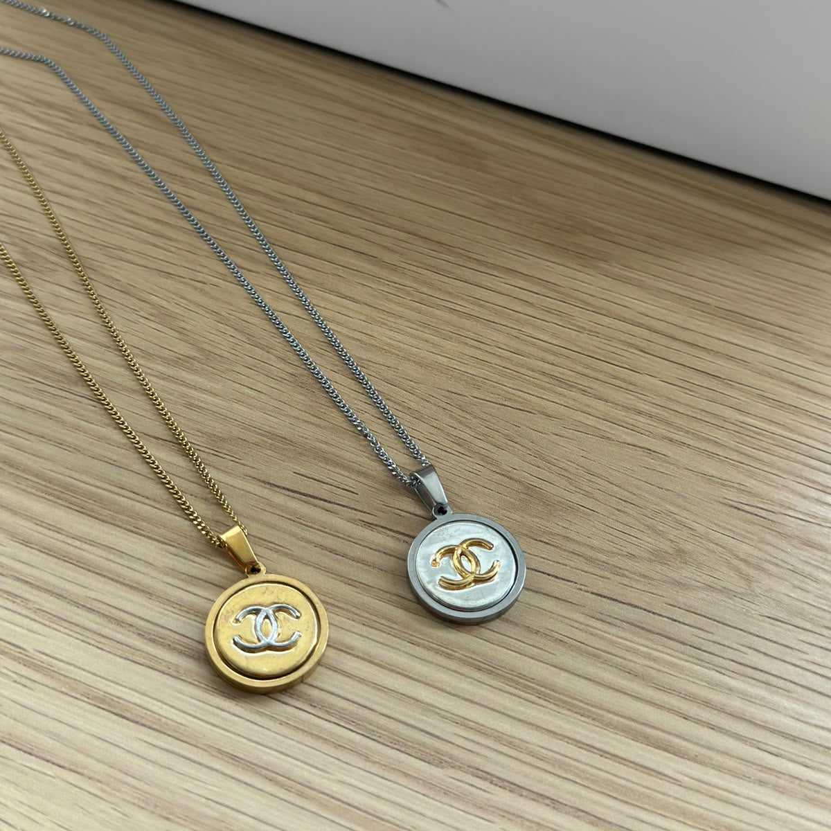 Chanel silver/gold 16 mm