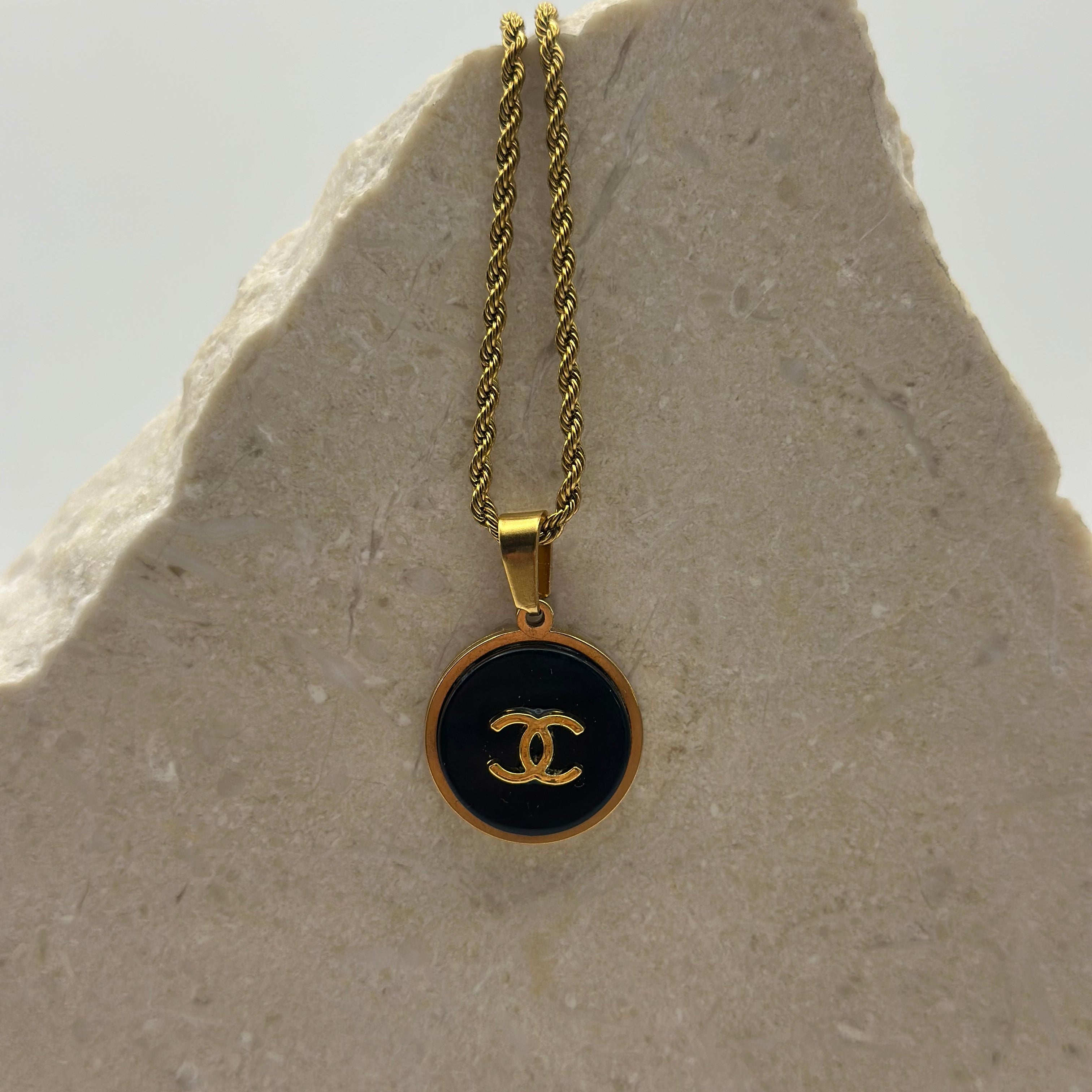 Chanel black 15 mm